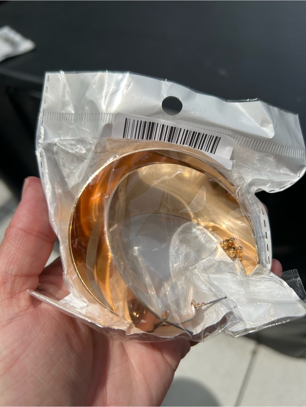 🔥$2 jumbo large Gold Wide Hoop Earrings